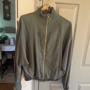 Lululemon green and gold relaxed define jacket